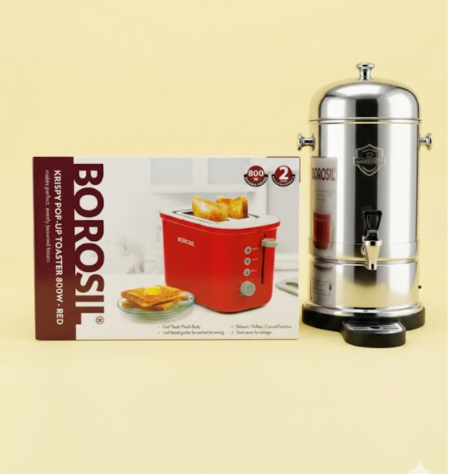 Borosil Krispy Pop-Up Toaster