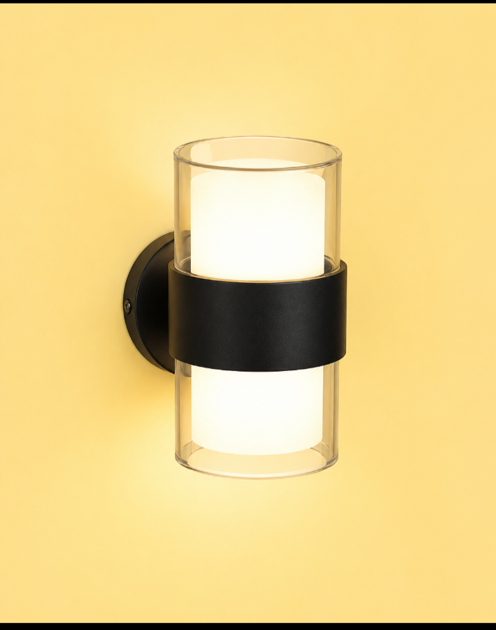 Modern Cylindrical LED Wall Light – Warm White
