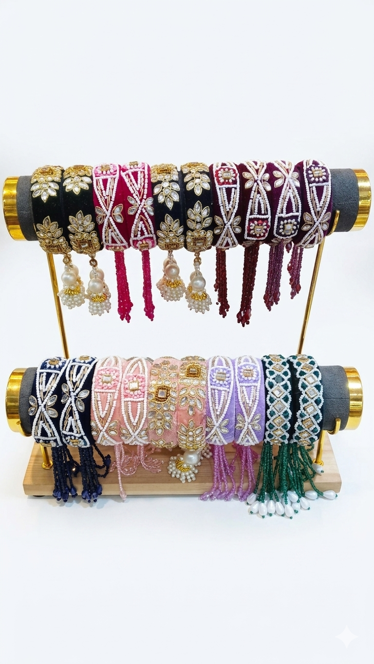 Silk & Stone" Choker & Bracelet Display Set