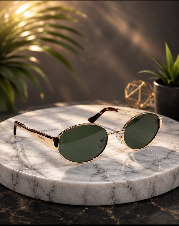 Vintage Aura Oval Sunglasses