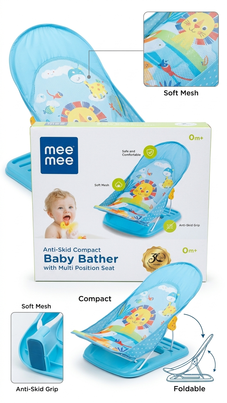 Mee Mee Anti-Skid Compact Baby Bather