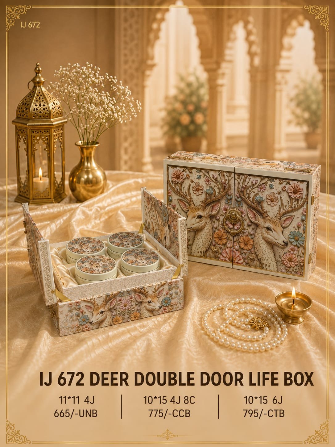 IJ 672 Deer Double Door Life Box