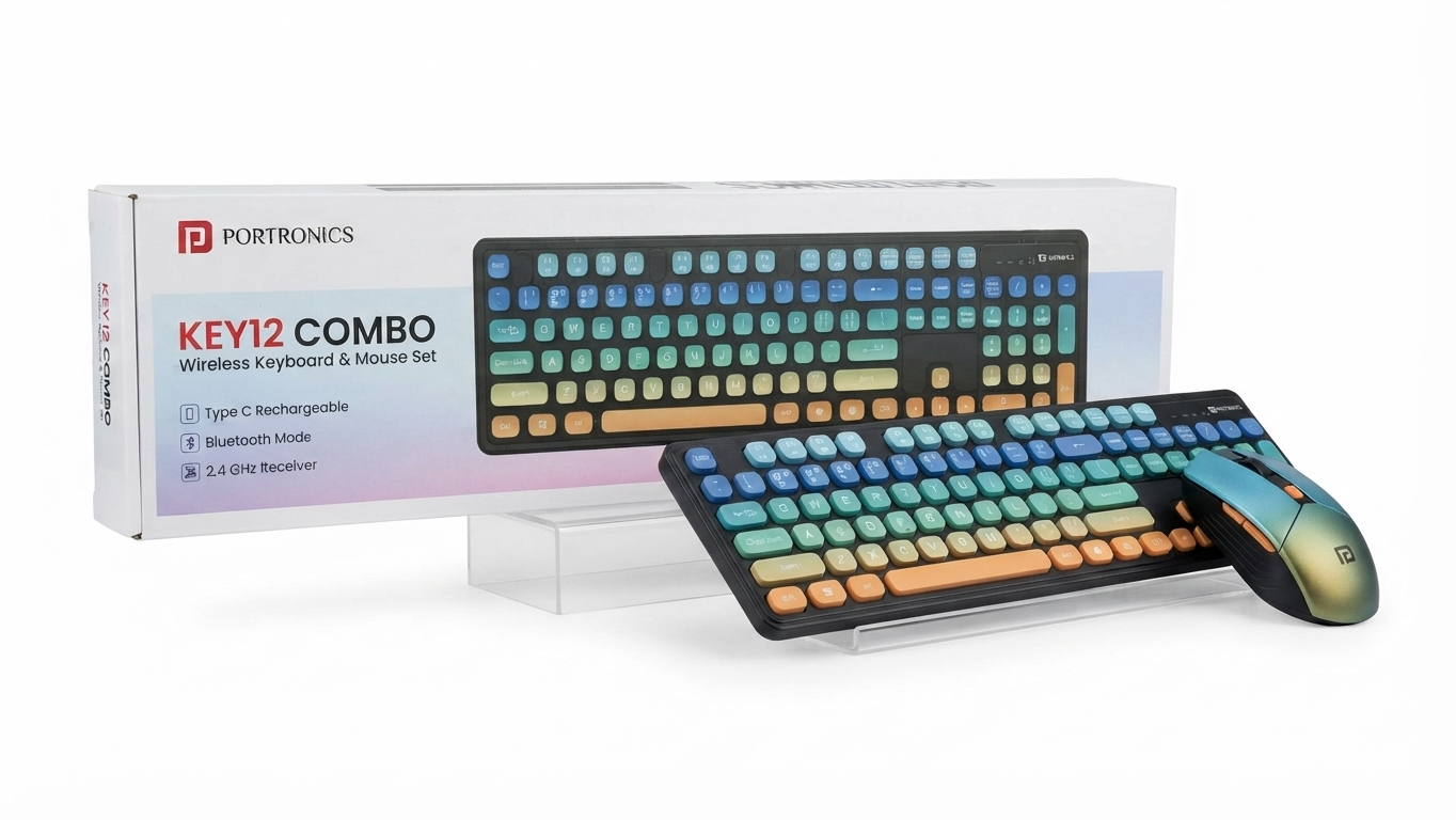 Portronics Key12 Combo Wireless Keyboard & Mouse Set