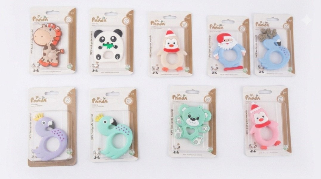 PaPa Panda Easy-Grip Silicone Teethers