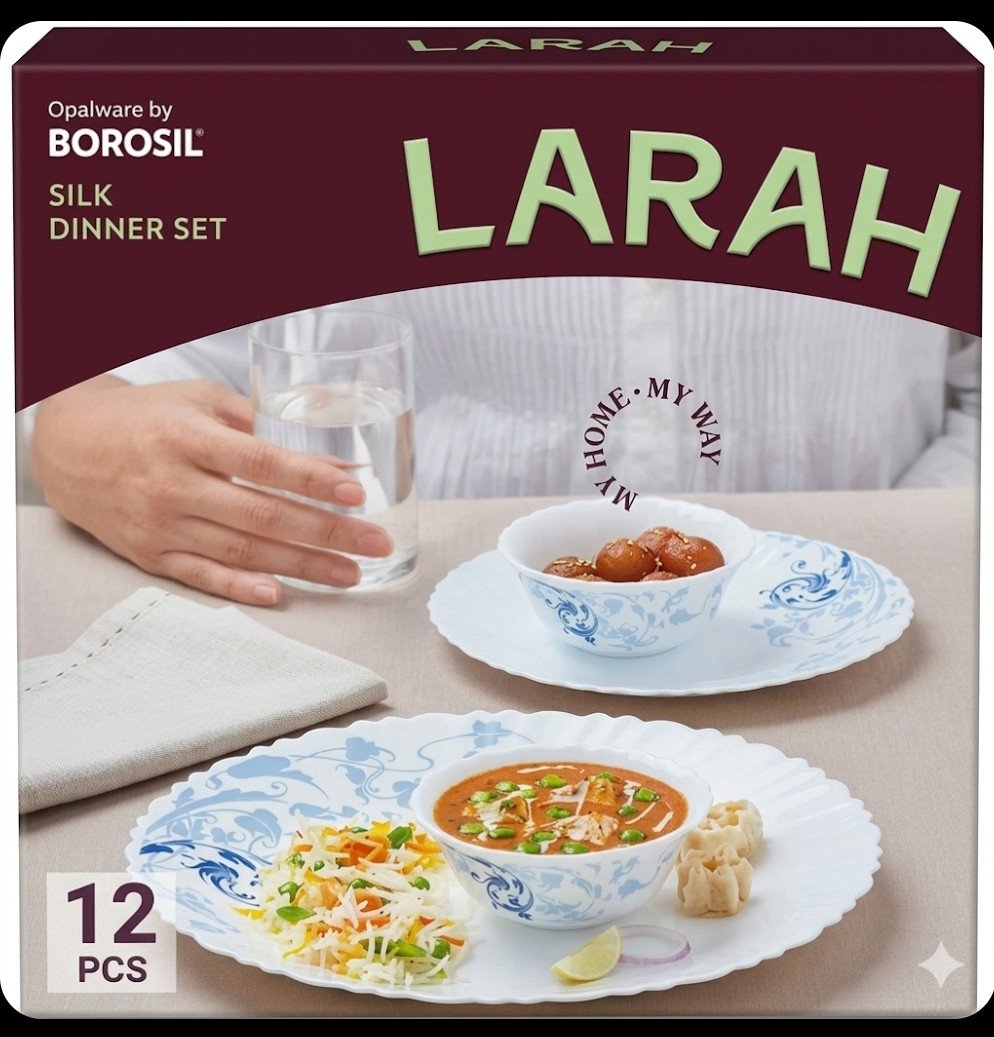 Larah by Borosil Silk Dinner Set