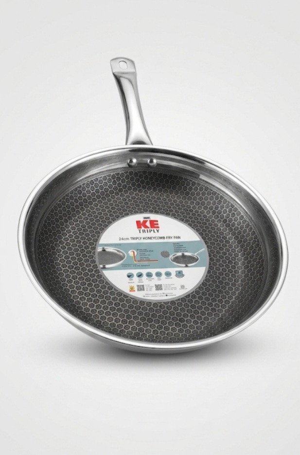 24cm Triply Honeycomb Fry Pan