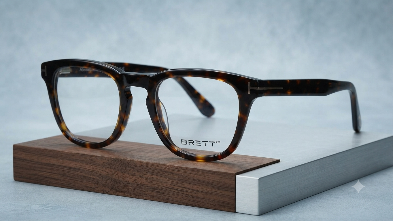 Brett Eyewear Tortoiseshell Acetate Optical Frames