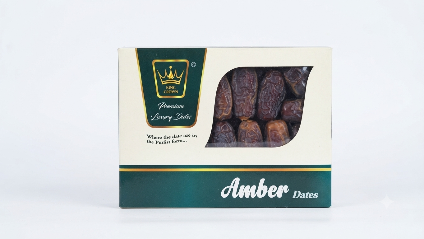 King Crown Amber Premium Luxury Dates – Pure & Hand-Selected 500gm