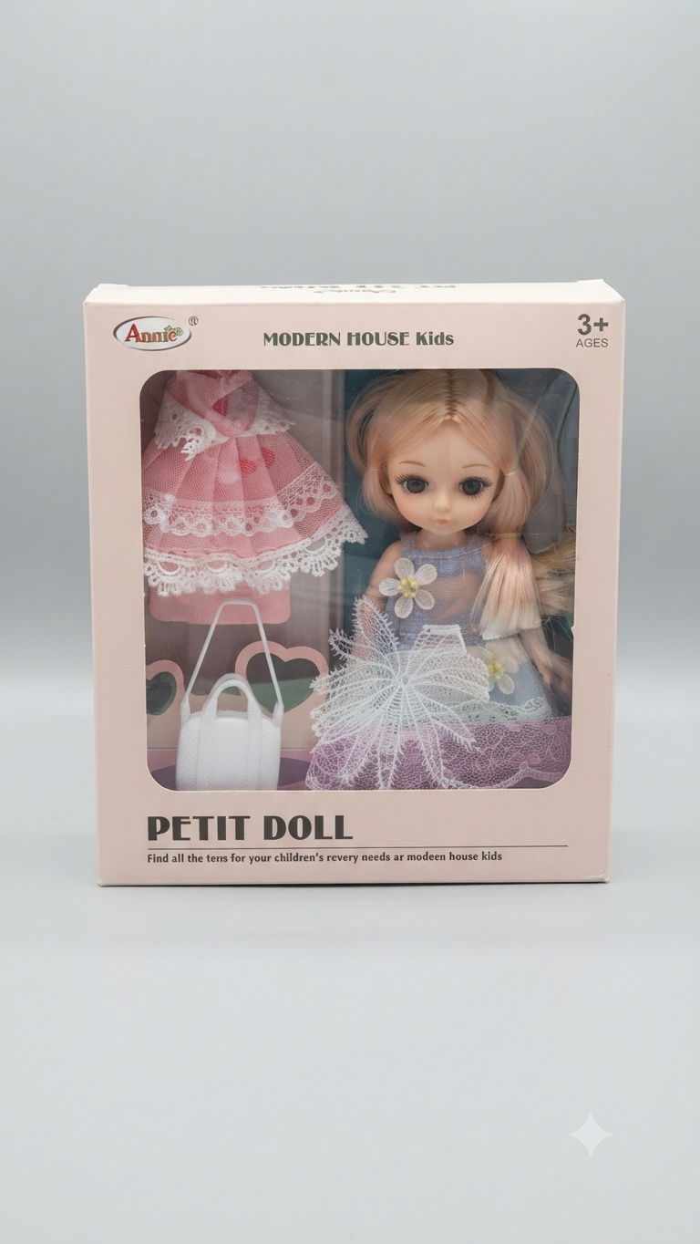 Annie" Modern House Kids Petit Doll Set (3+ Ages)
