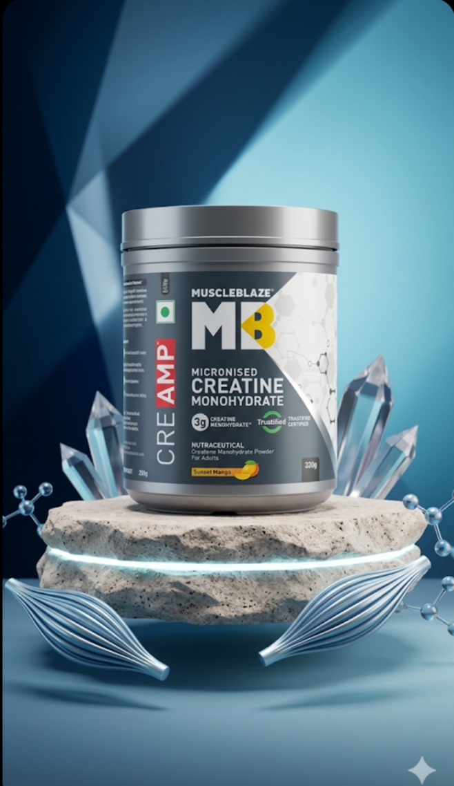 MuscleBlaze CreAMP Micronised Creatine Monohydrate