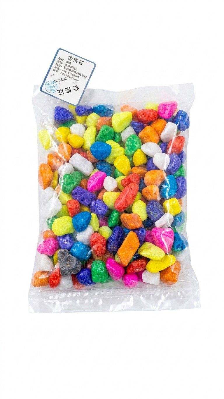 Premium Multi-Colored Rainbow Aquarium Pebbles