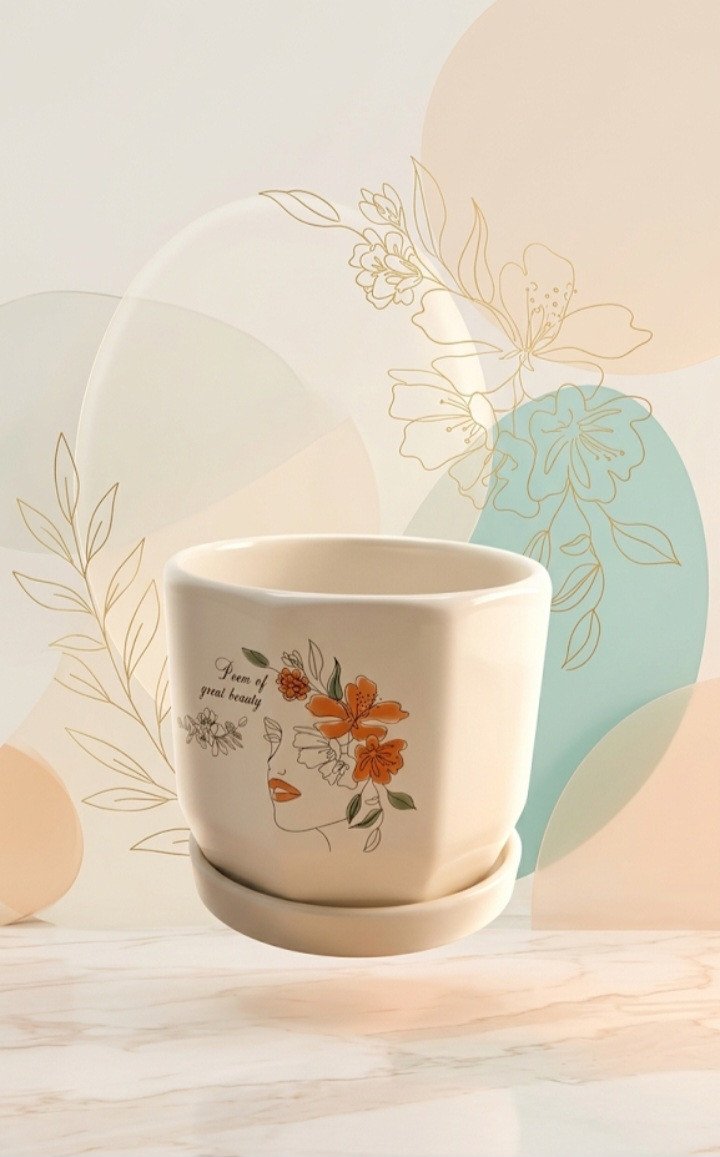 The "Great Beauty" Botanical Muse Ceramic Planter