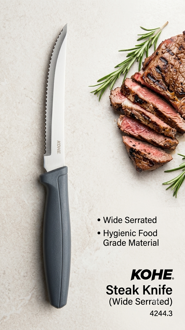 Kohe Prime Steak Knife (Wide Serrated)