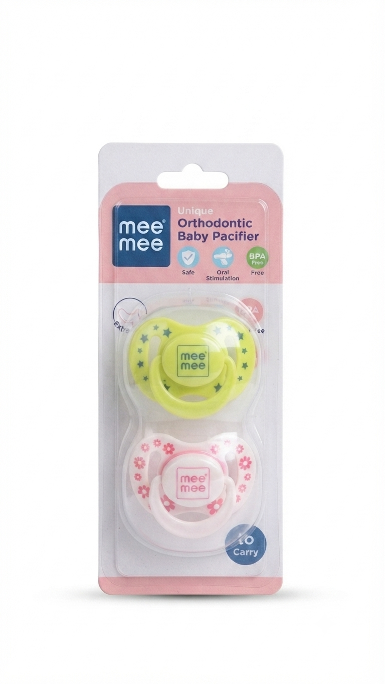 Mee Mee Orthodontic Baby Pacifier (Twin Pack)