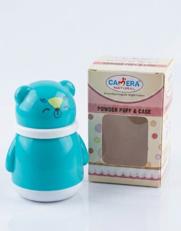 Camera Natural Powder Puff & Case