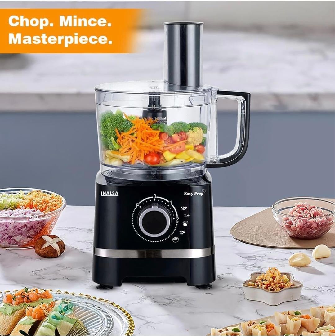 INALSA Food Processor with Atta Kneader 800 Watts|