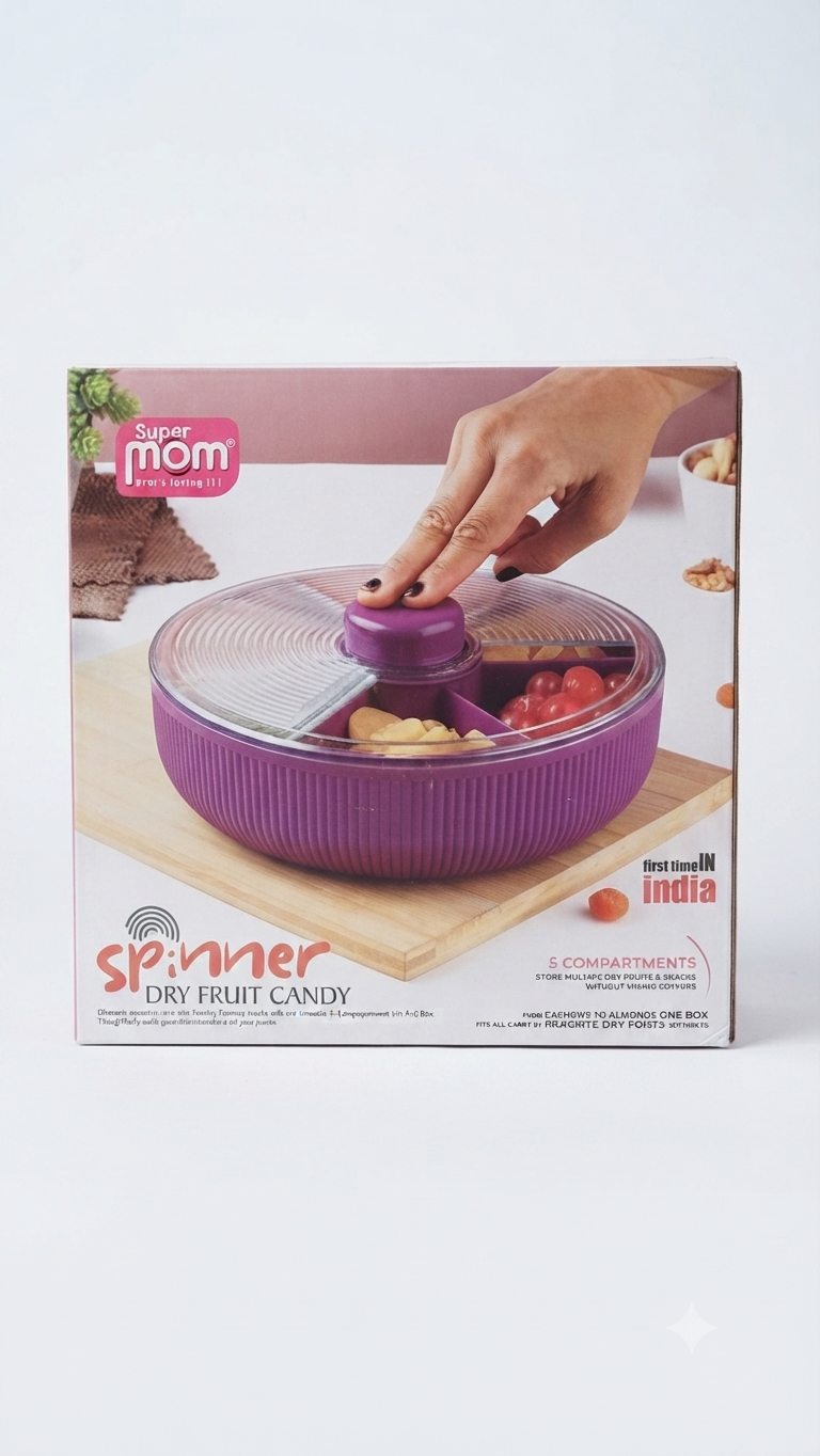 Super Mom Spinner Dry Fruit & Candy Box