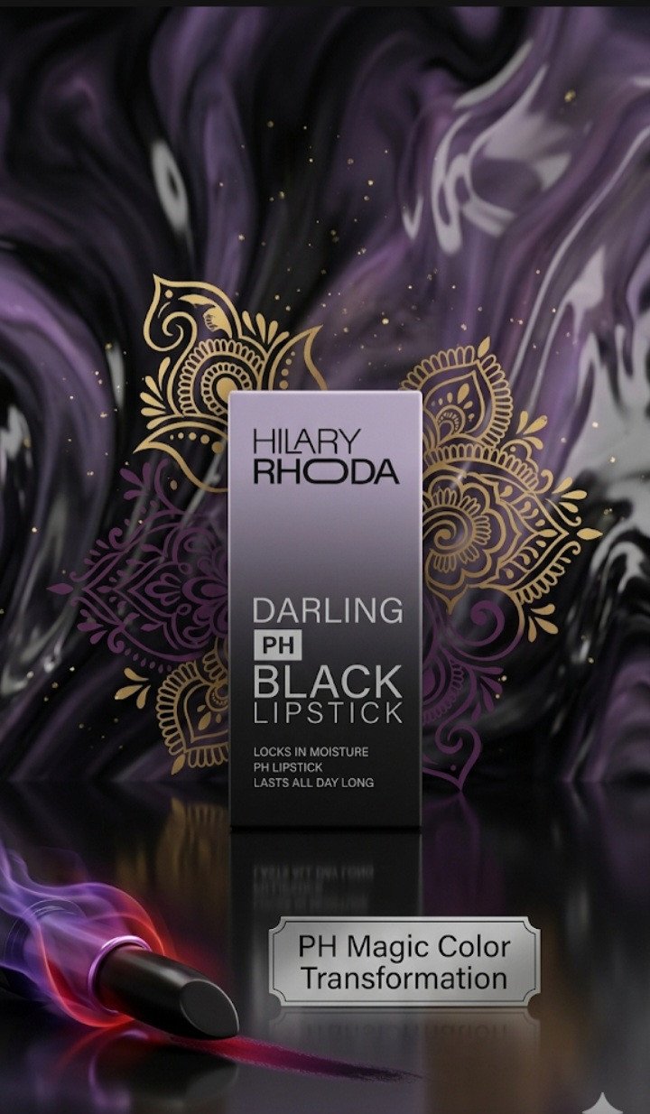 HILARY RHODA "PH Magic Transformation" Black Lipstick