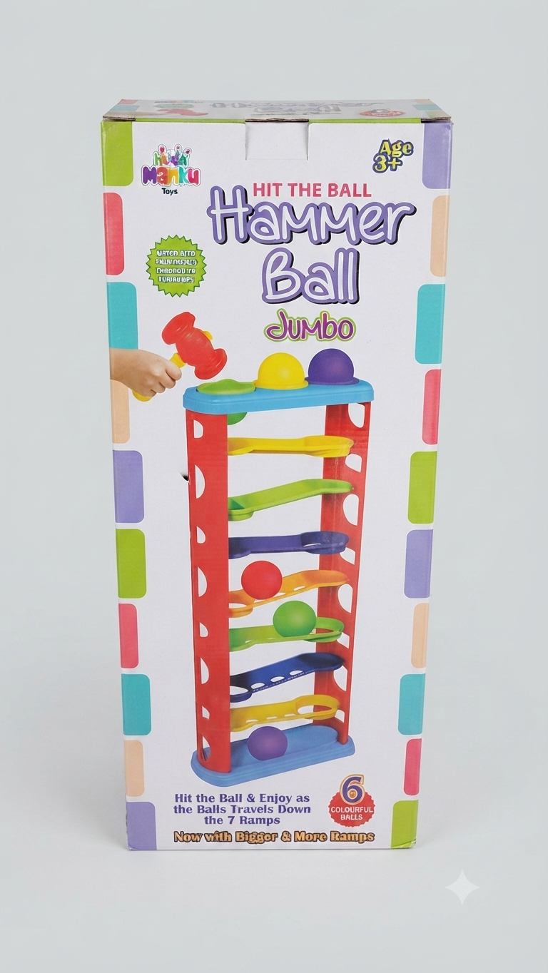 Hit the Ball Hammer Ball Jumbo Tower Toy Set