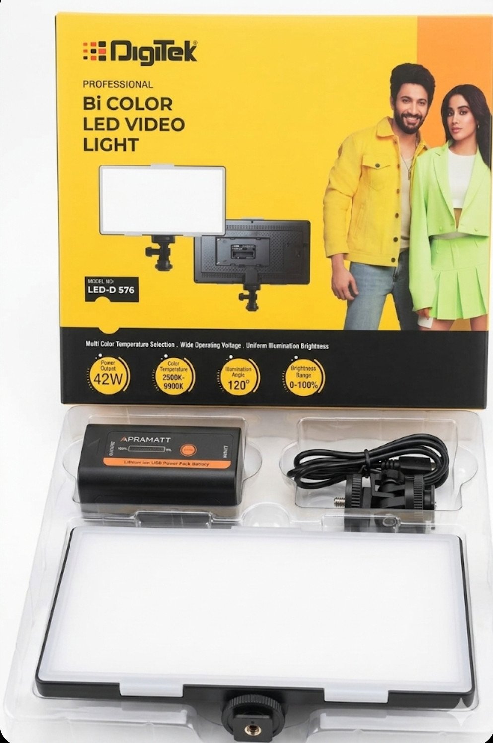 Digitek LED-D 576 Professional Bi-Color LED Video Light