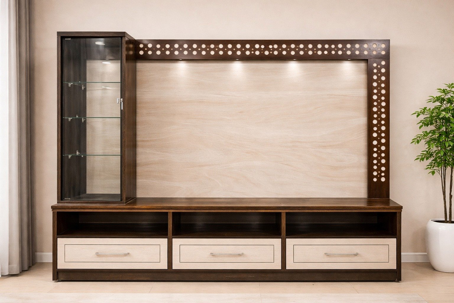 Lumina Backlit Wall Unit & TV Console