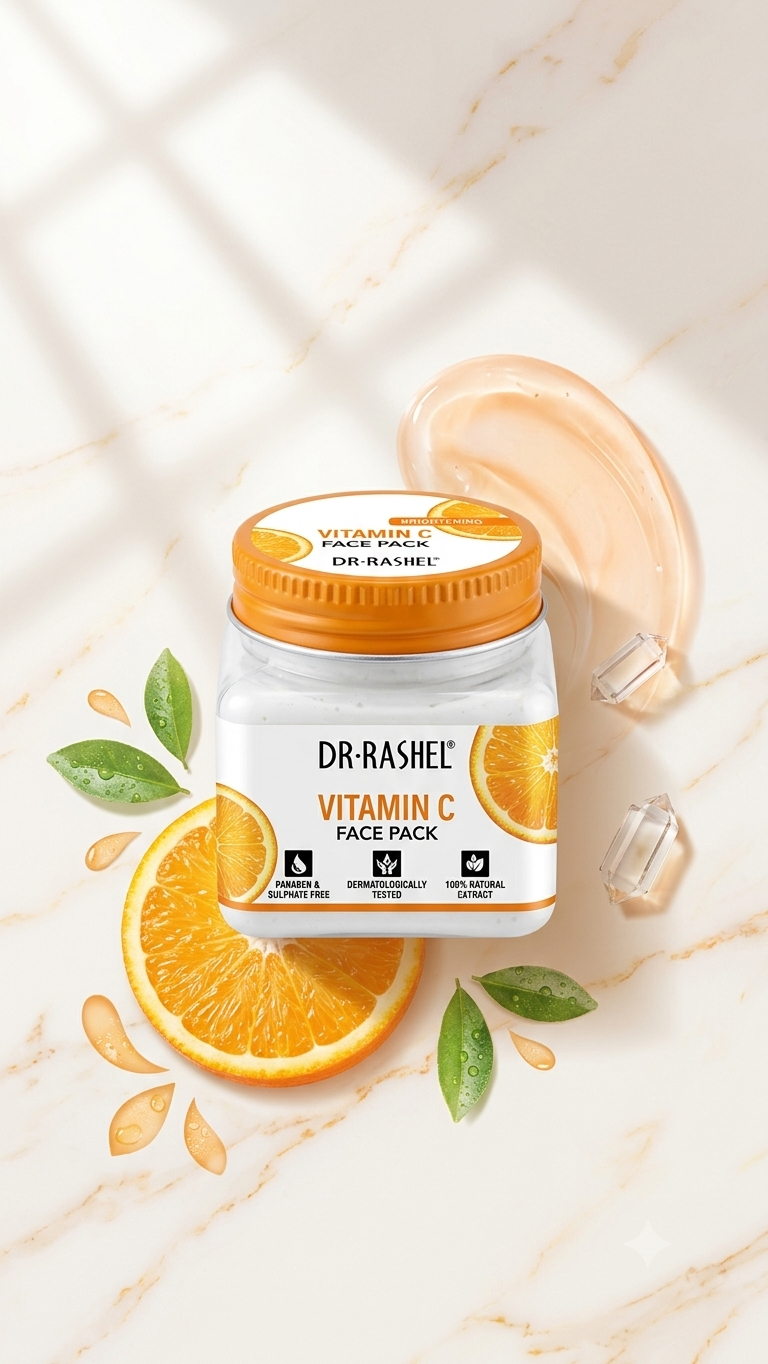 DR. RASHEL Vitamin C Face Pack - For Glowing, Firm & Even-Toned Skin