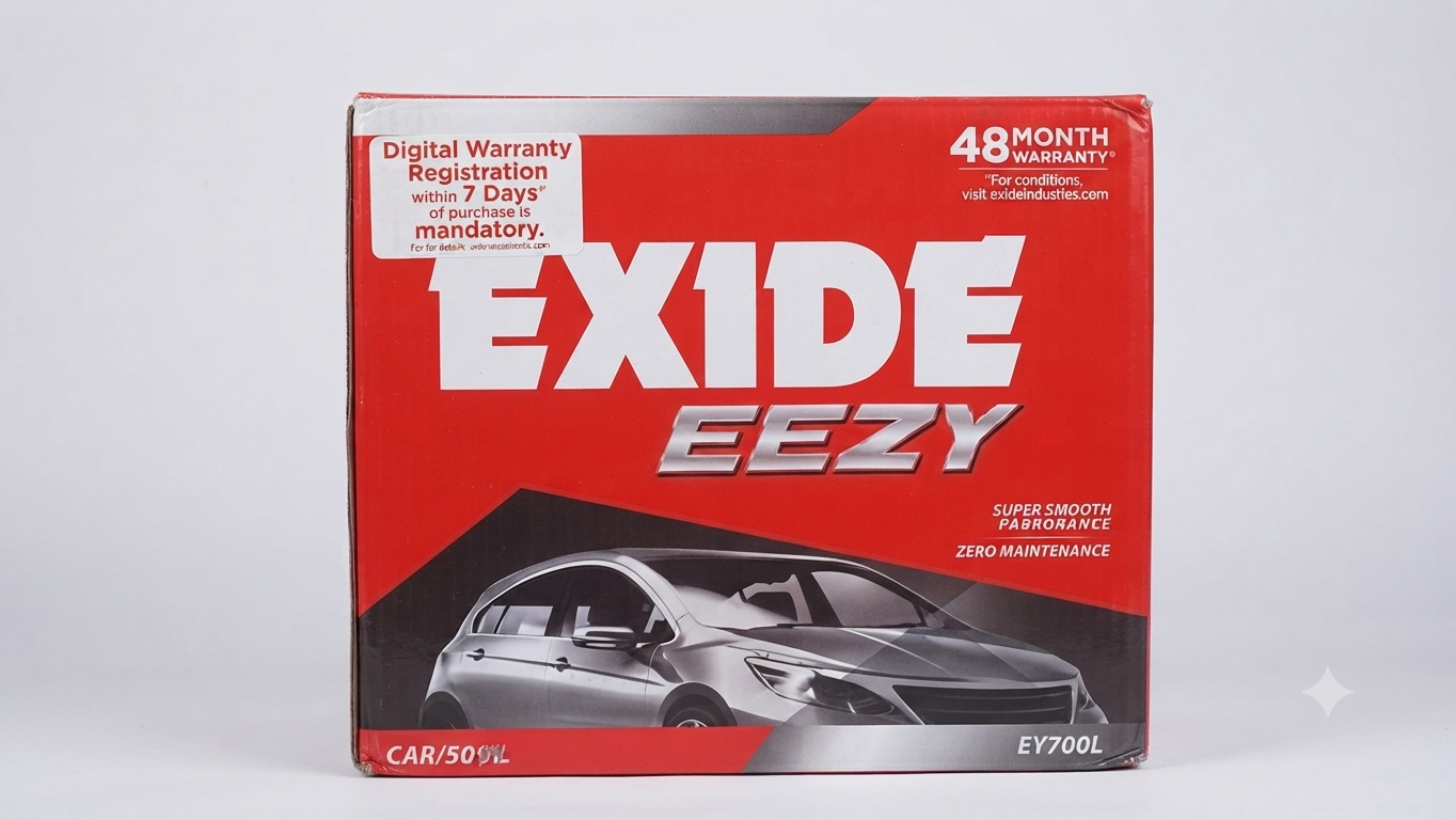 Exide EEZY Car Battery (Model EY700L)