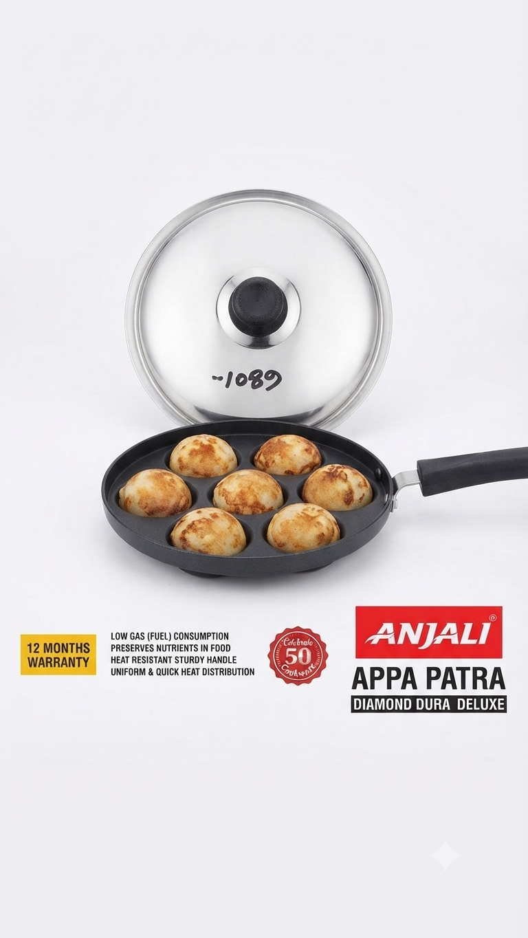 Anjali Appa Patra Diamond Dura Deluxe (with Lid)