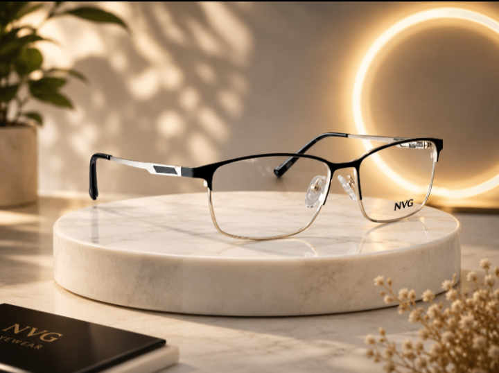 NVG Prestige Half-Rim Executive Eyewear