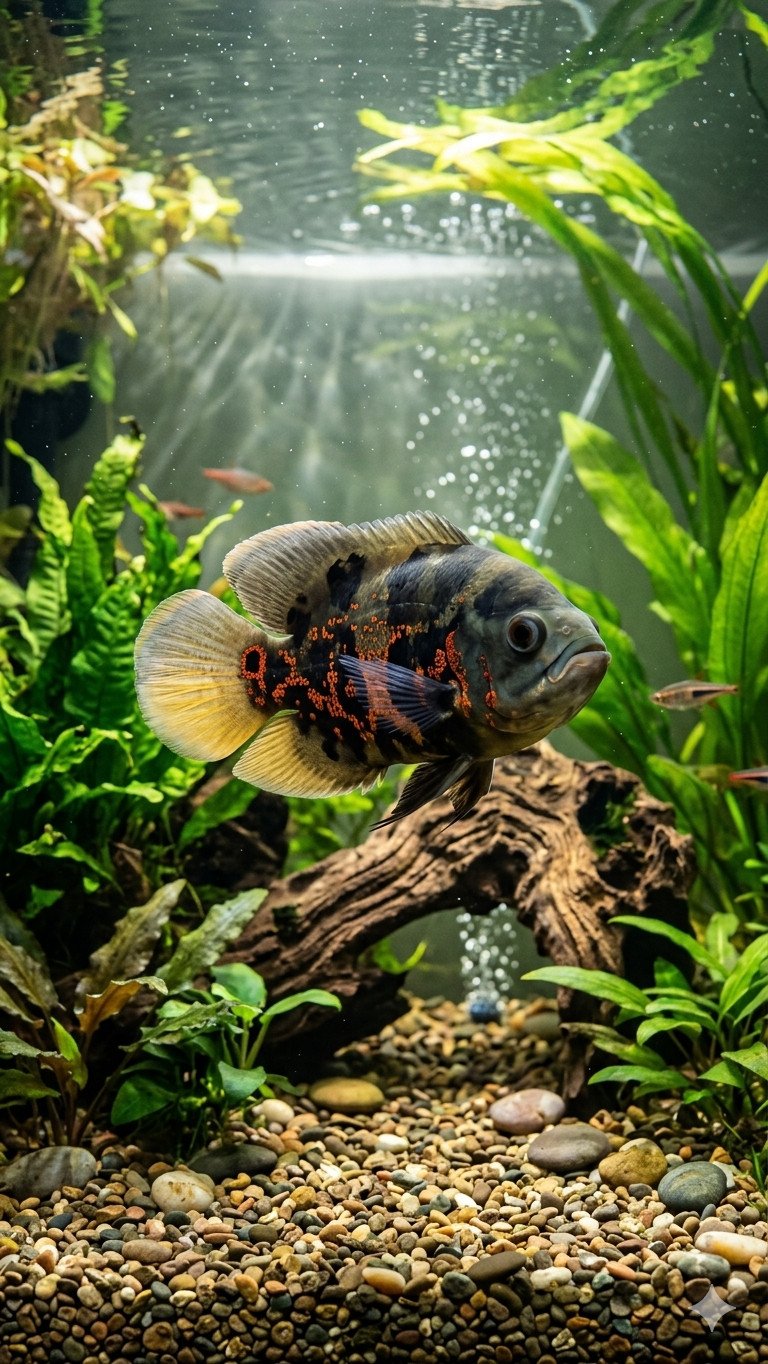 The Tiger Oscar Cichlid