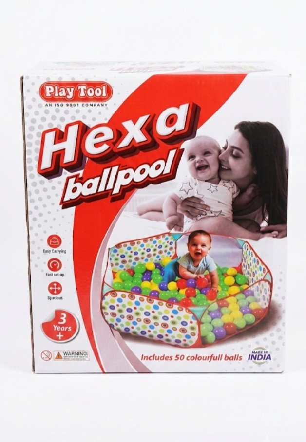 Play Tool Hexa Ball Pool (Includes 50 Colorful Balls)