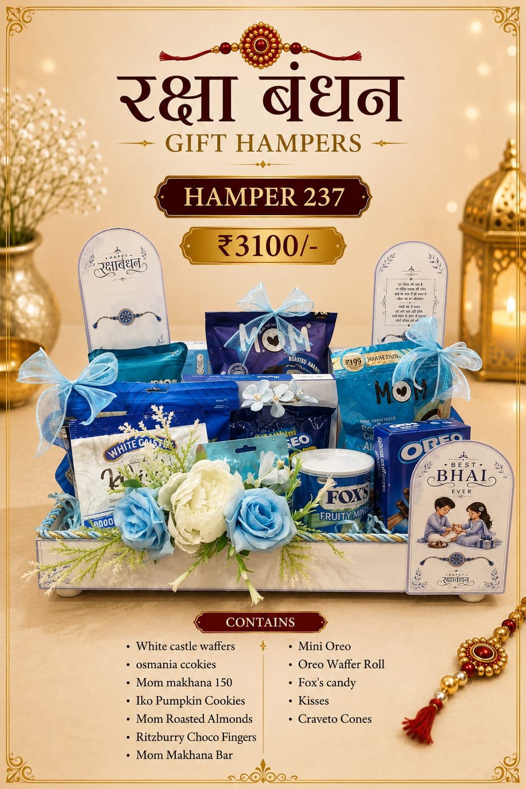 Hamper 237 Raksha Bandhan Blue Elegance Hamper