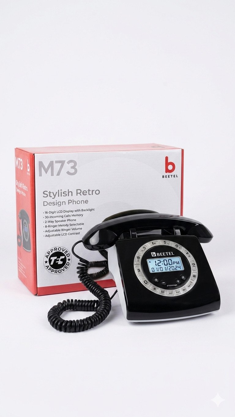Beetel M73 Stylish Retro Design Phone