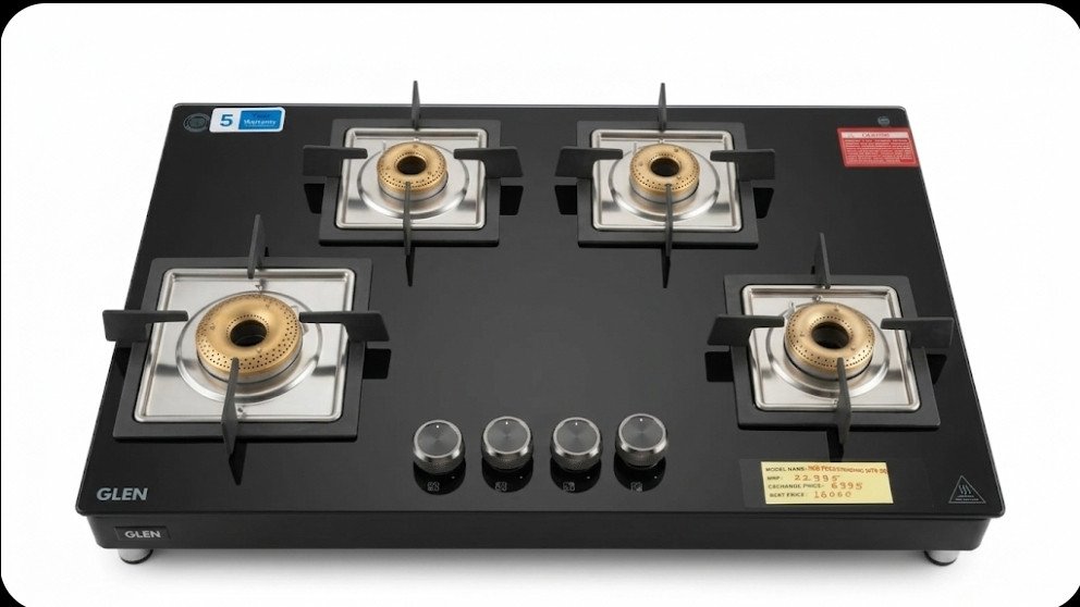 Glen 4-Burner Glass Top Hob