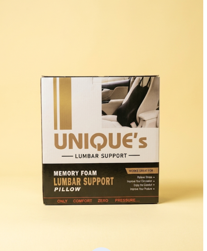 Unique's Memory Foam Lumbar Support Pillow