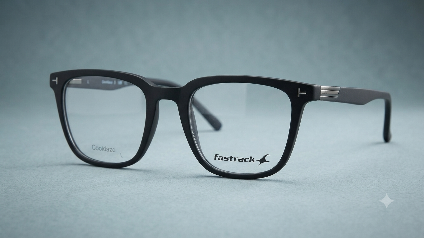 Fastrack Cooldaze Matte Black Optical Frames