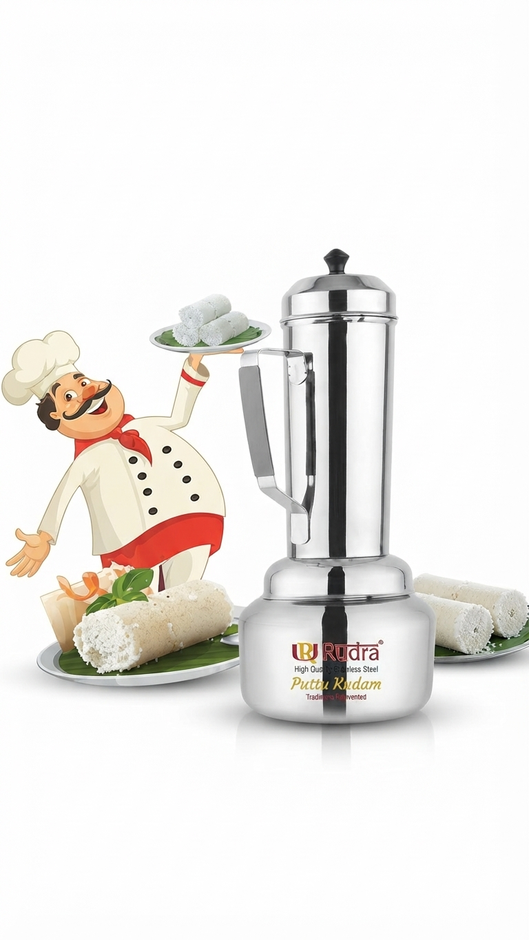 Rudra Puttu Kudam (High-Quality Stainless Steel)