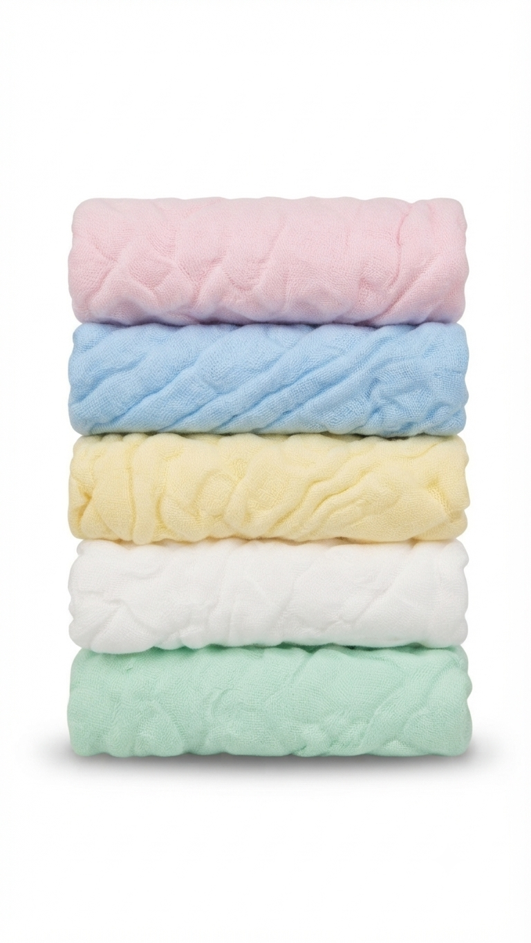 muslin baby washcloths or soft muslin face towels