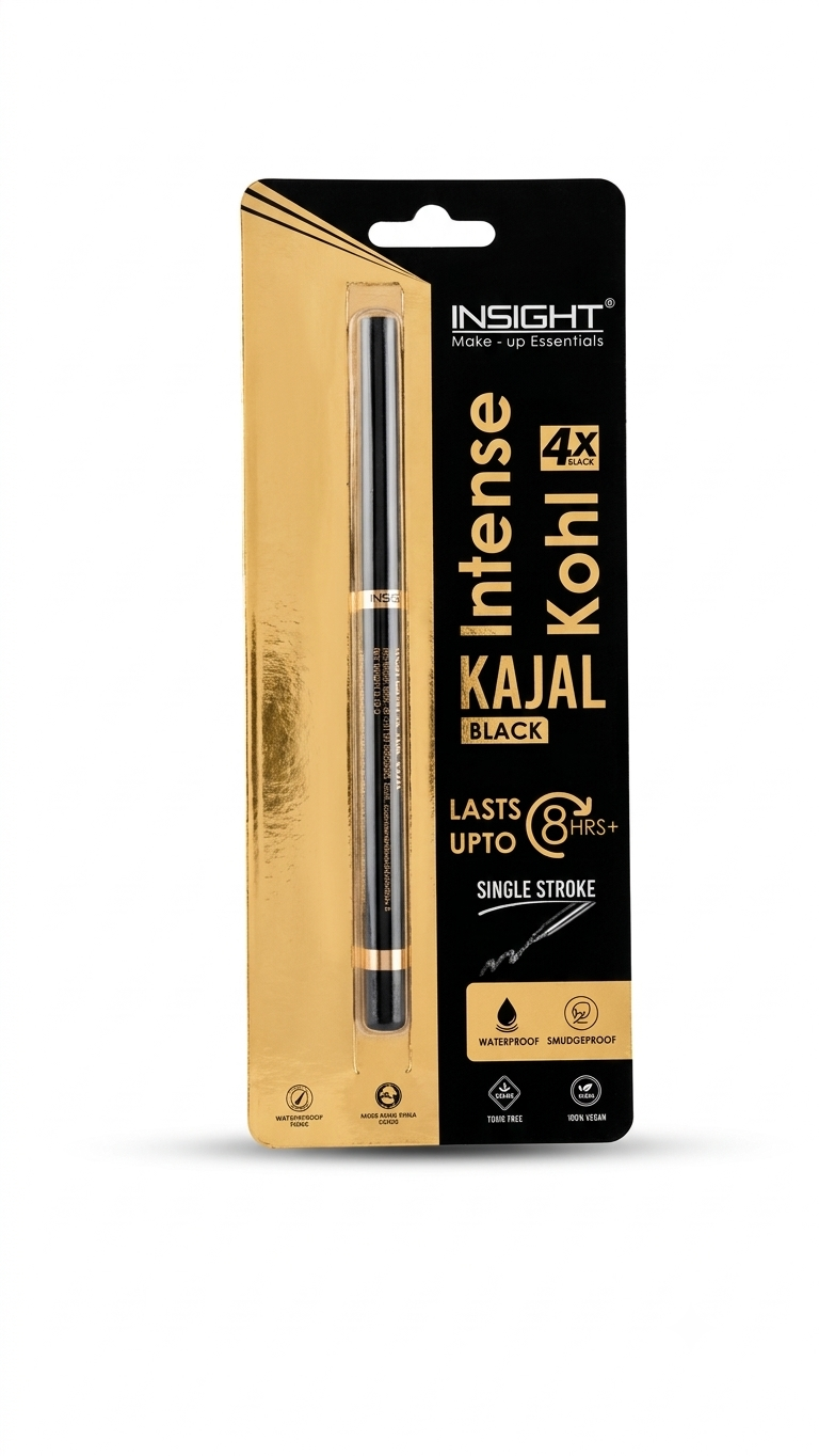 INSIGHT Cosmetics Intense Kohl Kajal - Black (0.35g / Single Stroke Application)