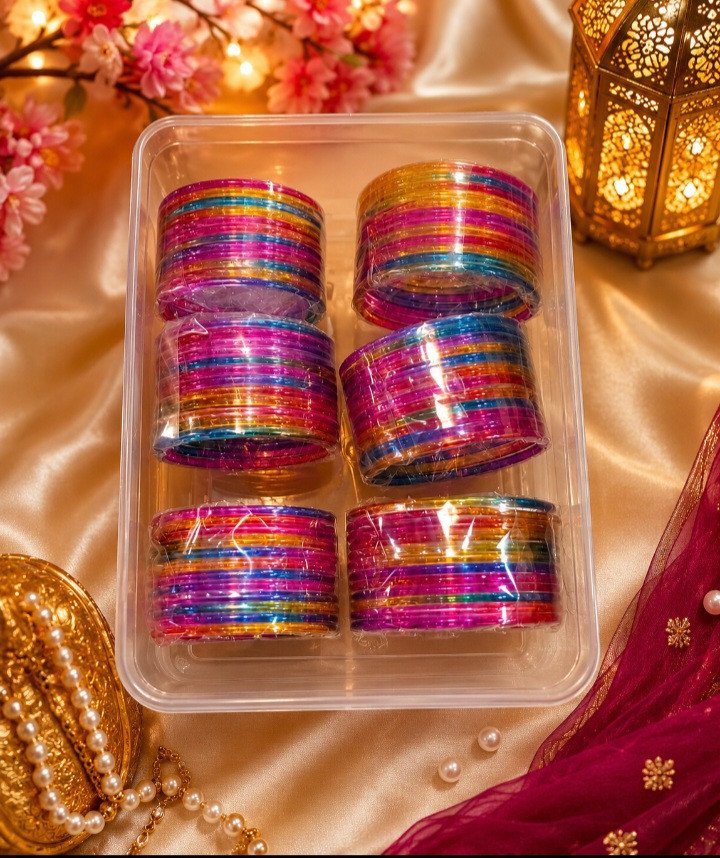 Rainbow Royale Designer Bangles Set