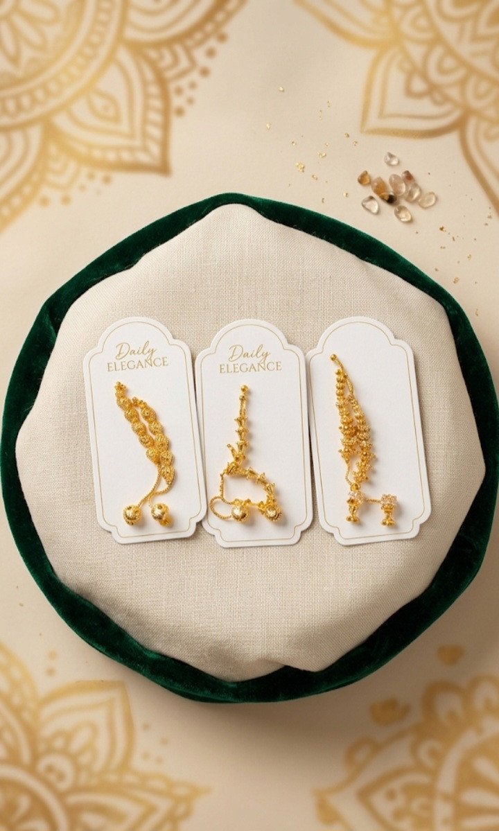 Daily Elegance Gold-Plated Traditional Earring Collection