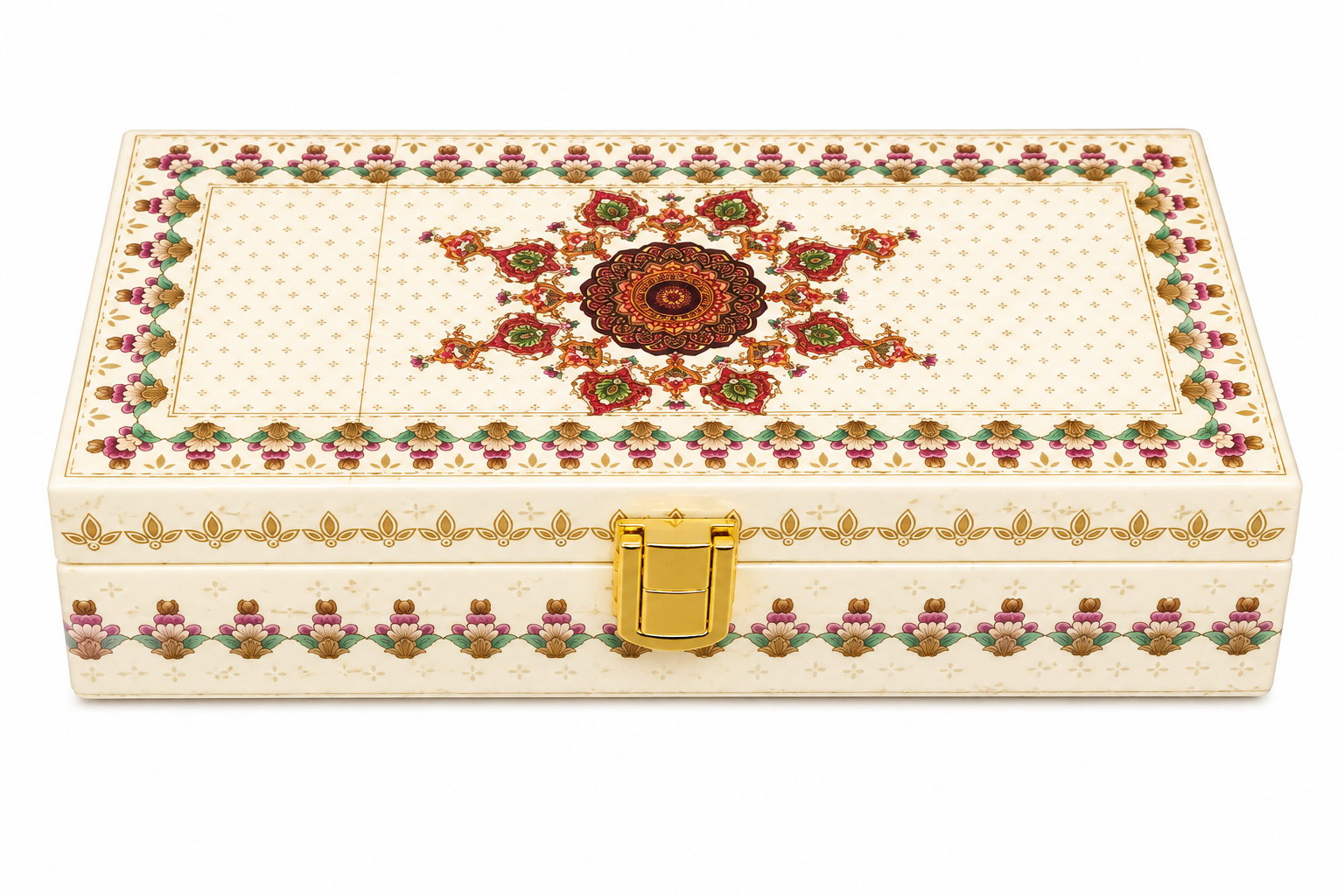 Royal Heritage Printed Cash Box with Lock
