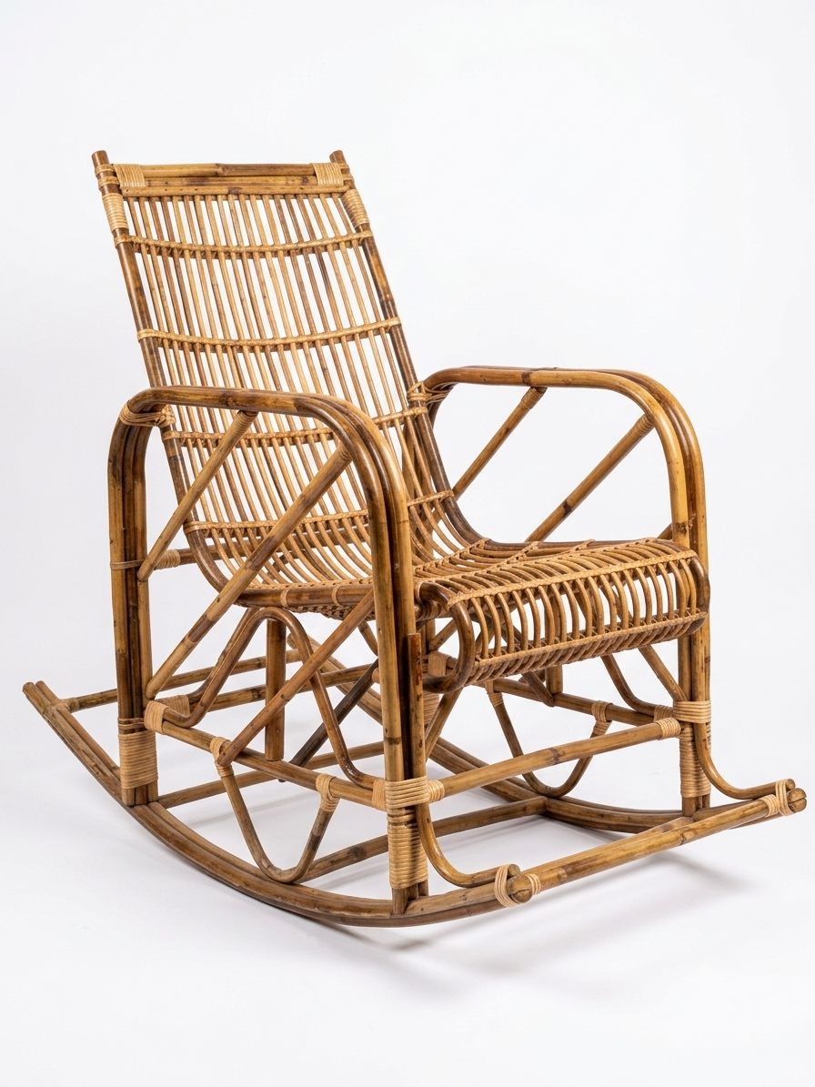 Traditional Rattan Rocking Chair