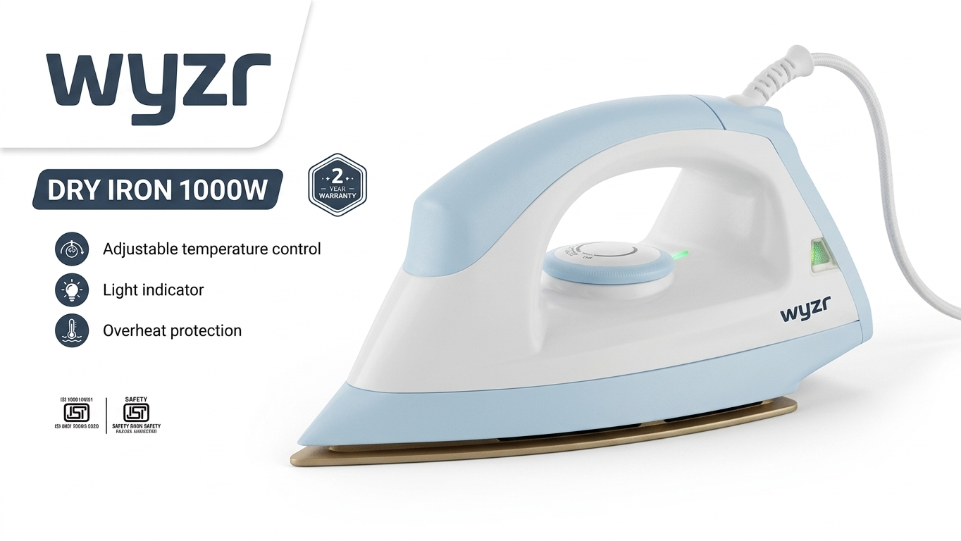 Wyzr Dry Iron (1000W)