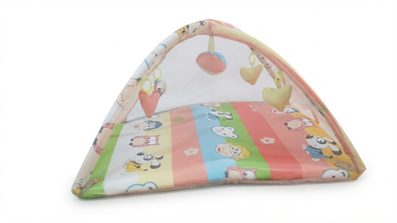 baby play gym with mosquito net