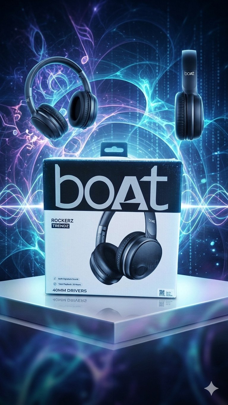 boAt Rockerz Trendz (Wireless Over-Ear Headphones)