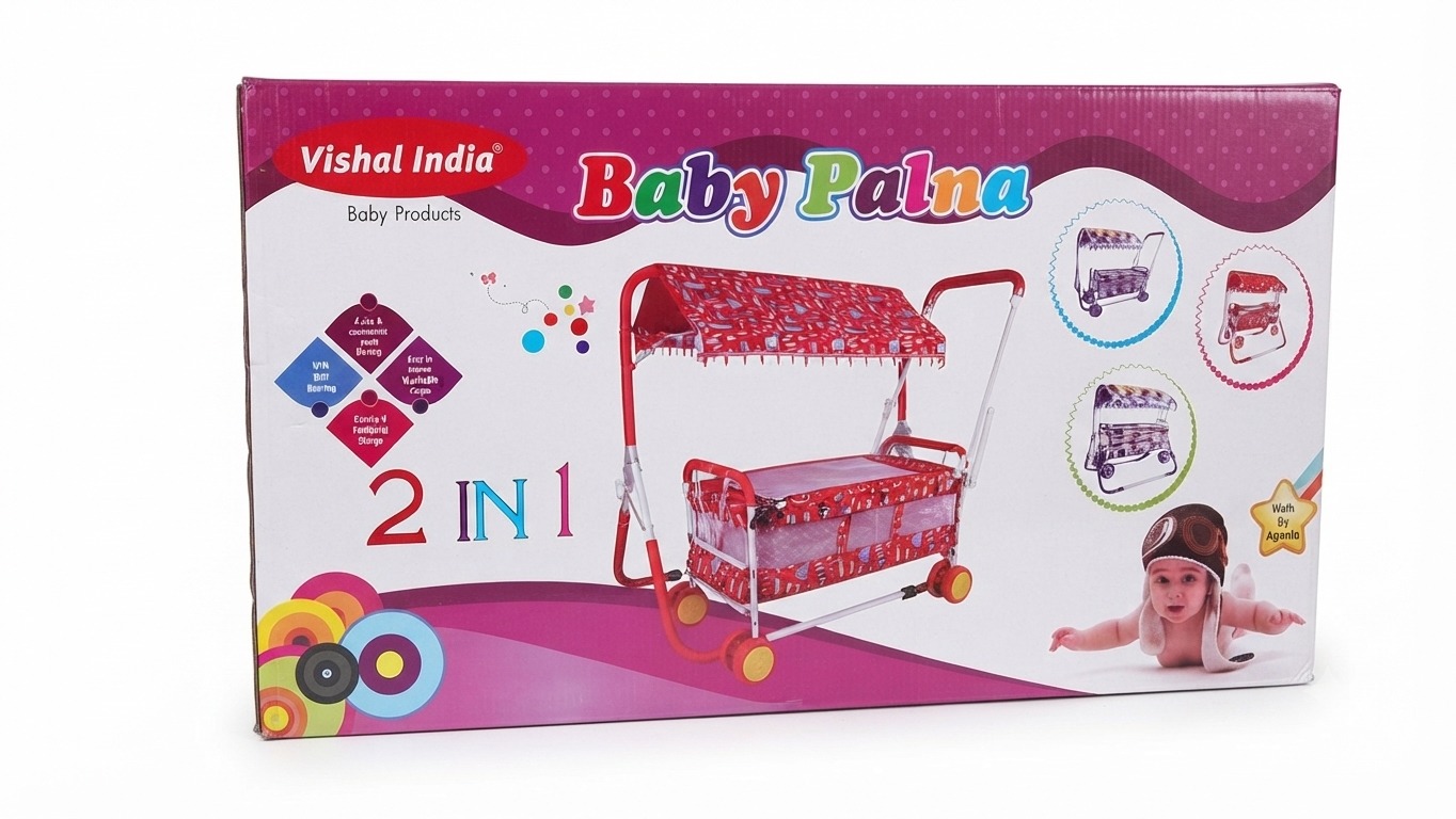 Vishal India Baby Palna 2-IN-1 jhula