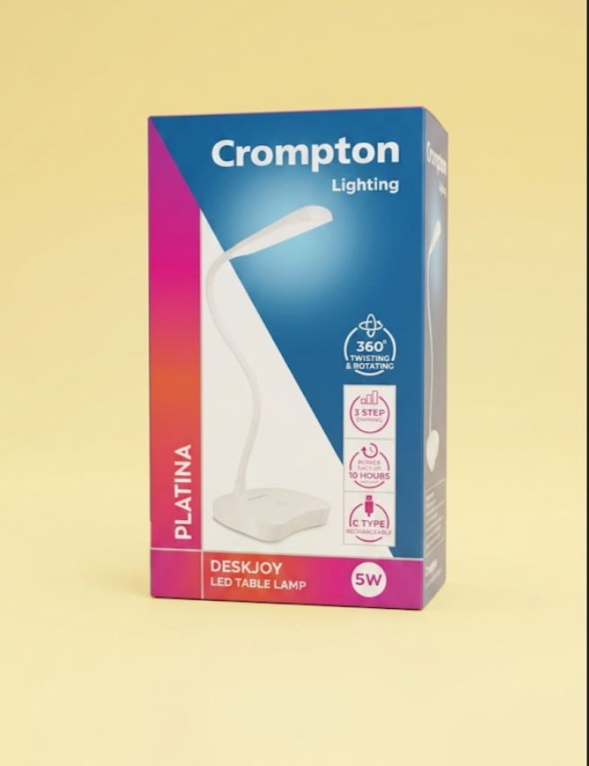 Crompton Platina Deskjoy 5W LED Table Lamp