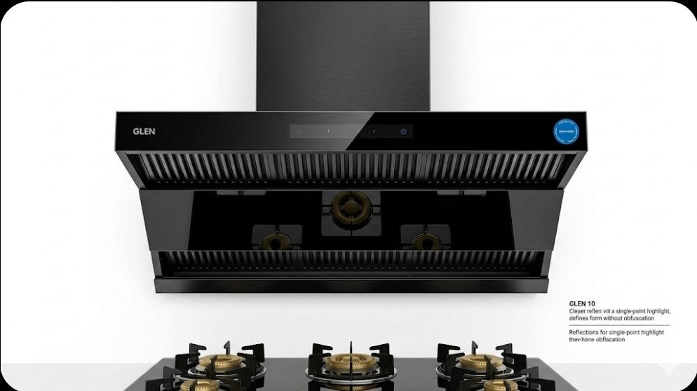 Glen Designer Chimney – Sleek Wall-Mounted Exhaust