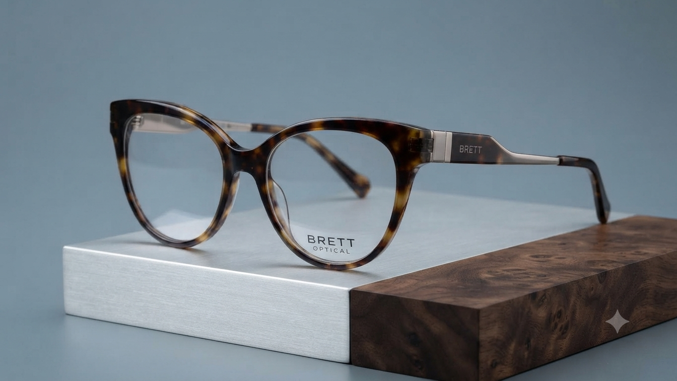 Brett Optical Tortoiseshell Cat-Eye Glasses